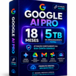 Caixa Google AI Pro Neon