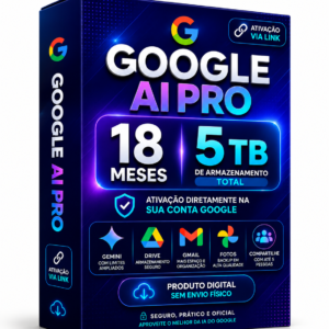 Caixa Google AI Pro Neon
